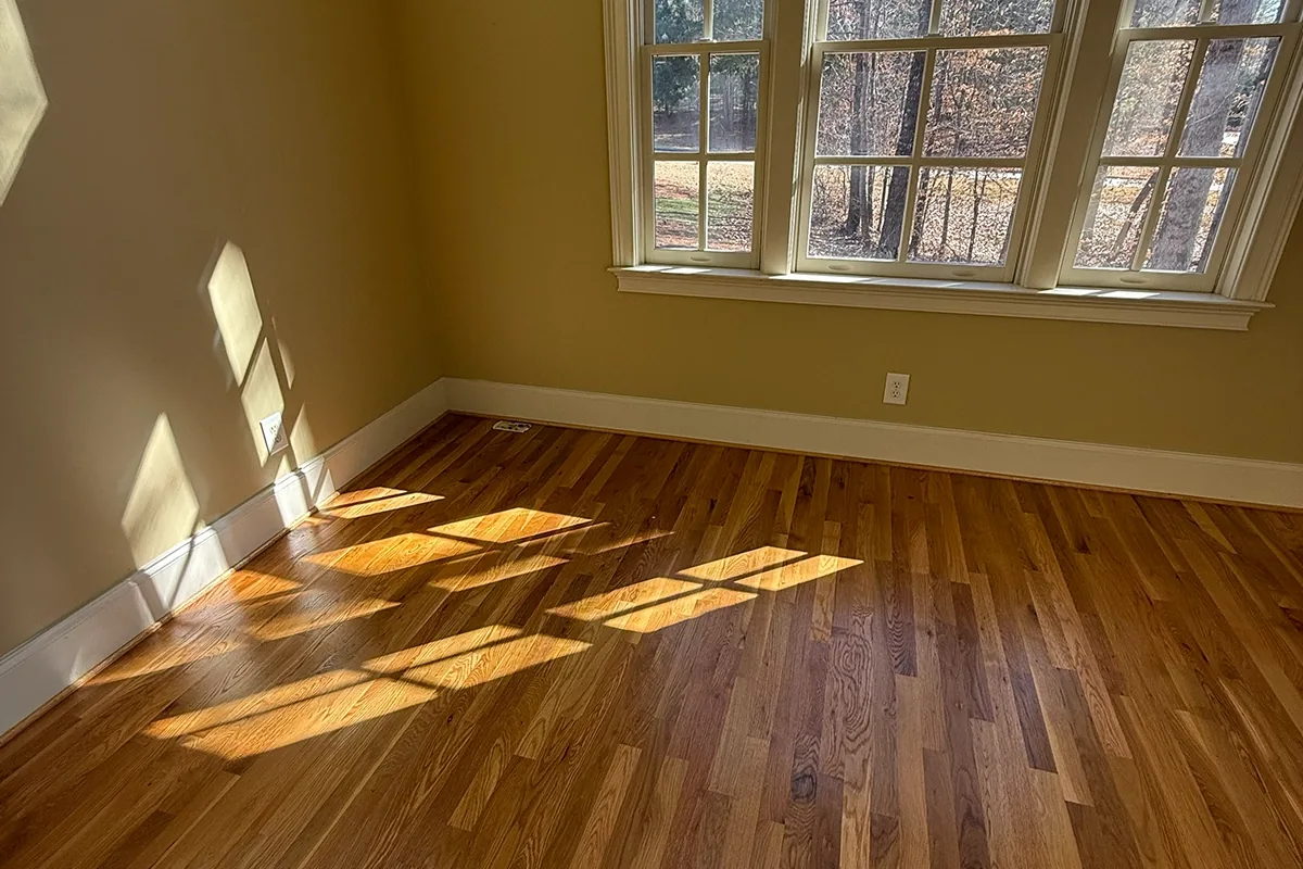 Empty, swept room after the estate cleanout in Marietta, GA