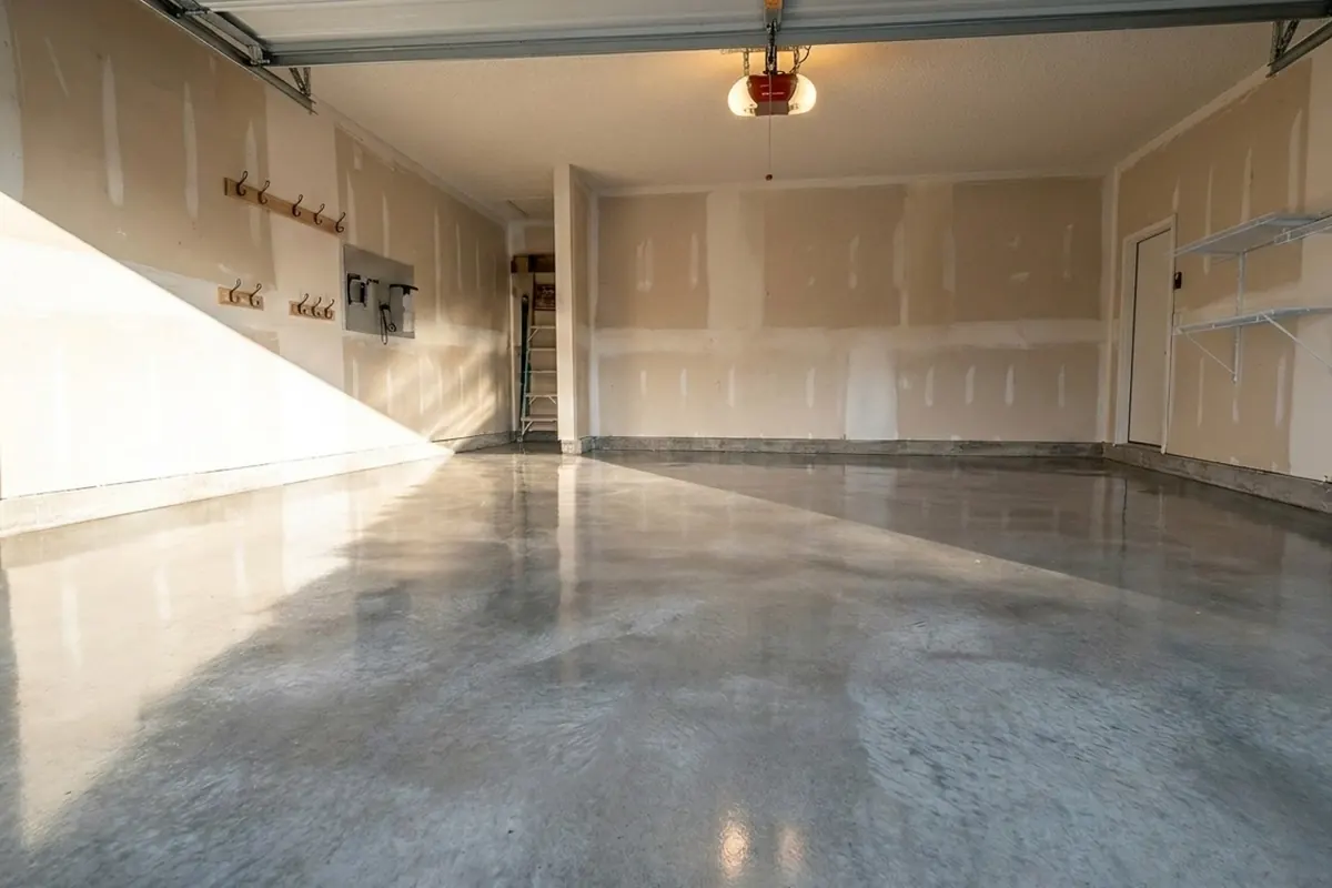 Clean organized garage after Peachy Clean
