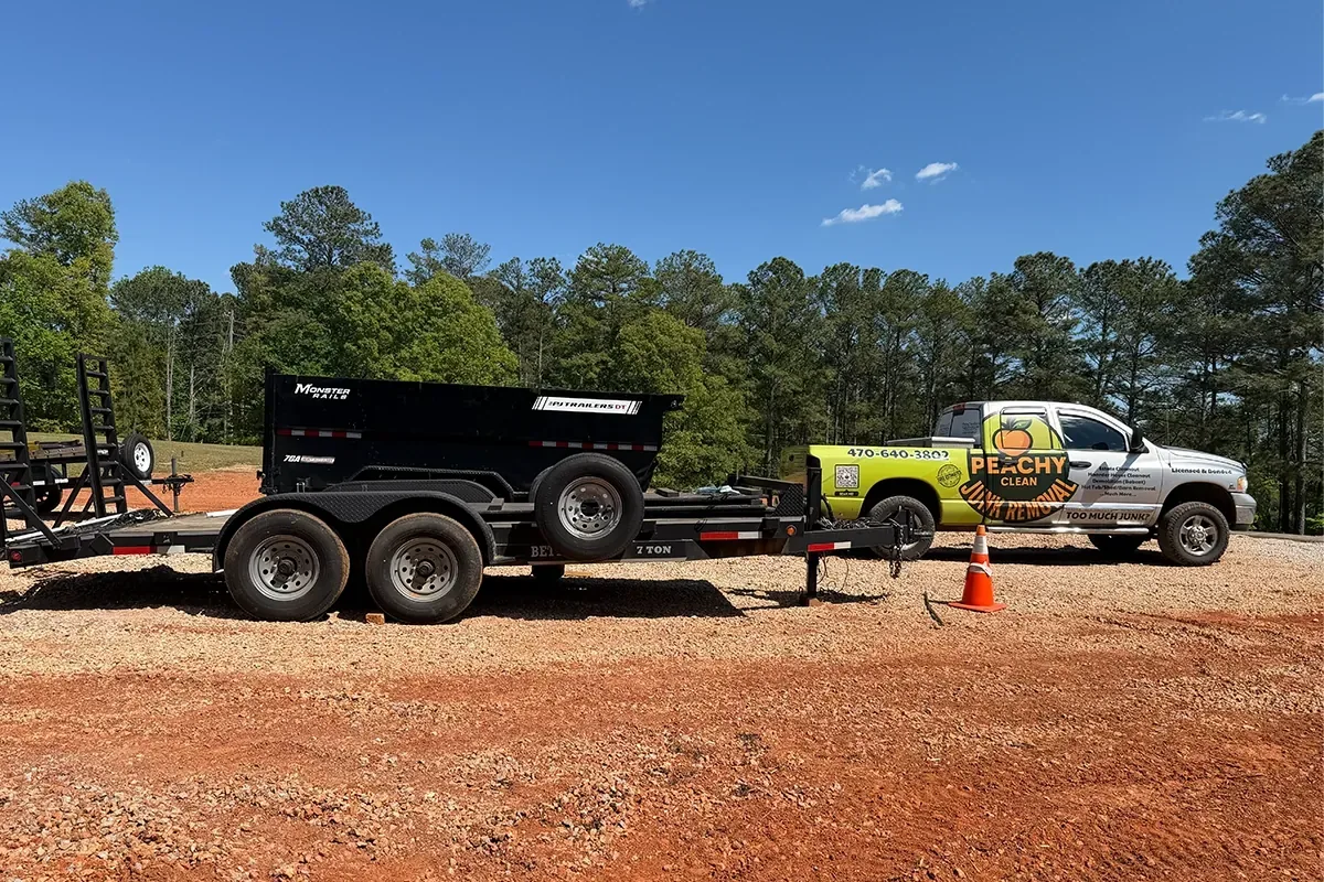 Cleared and prepared land after Peachy Clean land clearing in West Metro Atlanta
