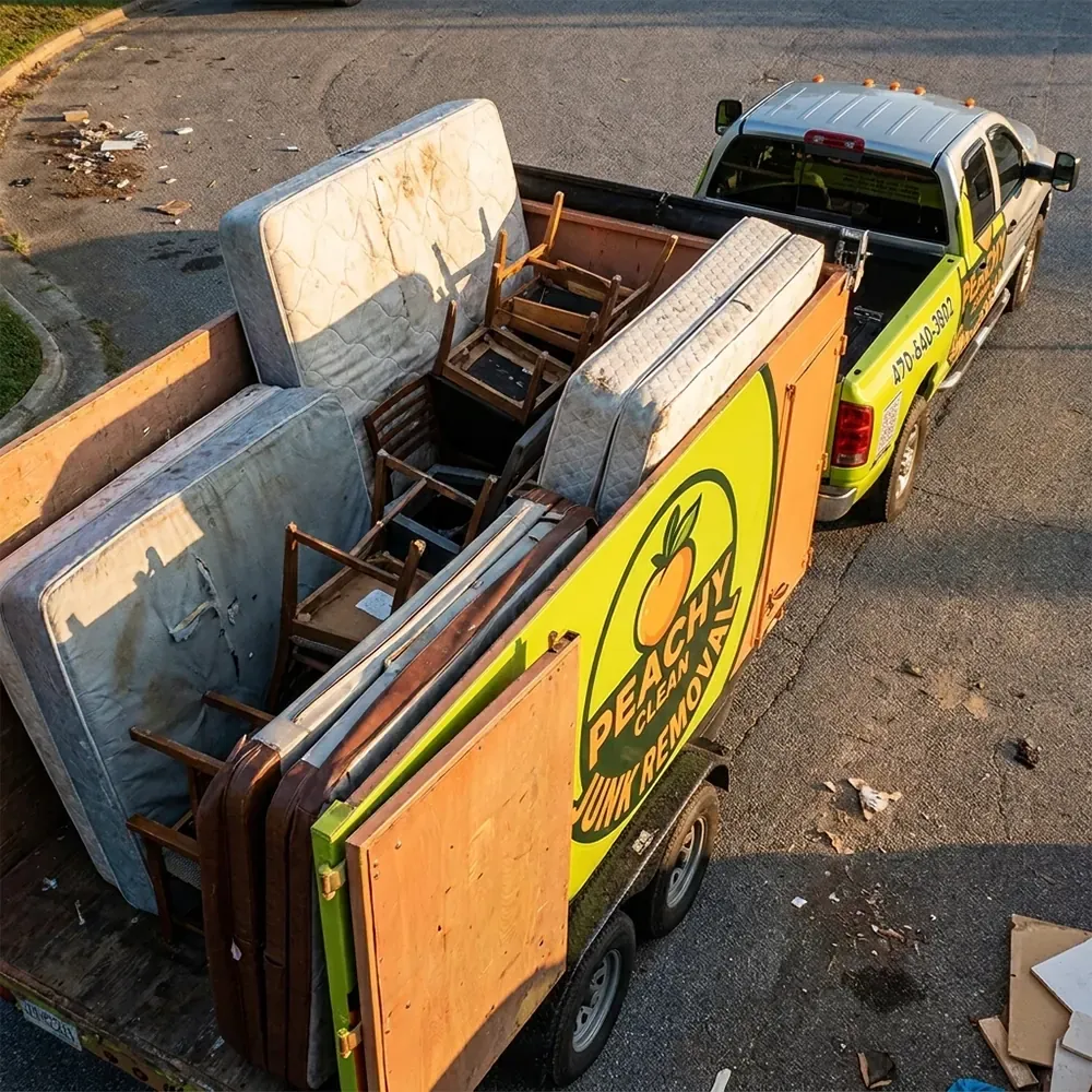 Peachy Clean crew after a moving cleanout in West Metro Atlanta