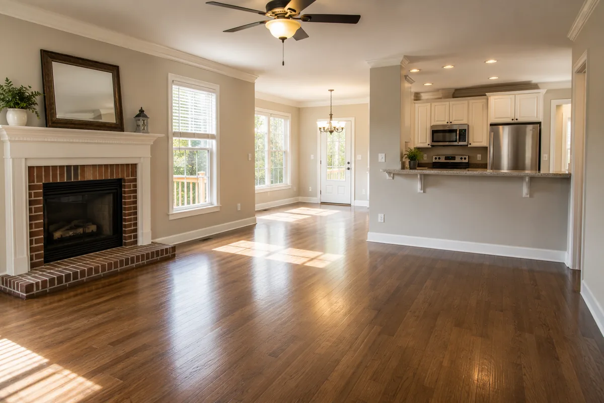 Peachy Clean crew after a pre-listing cleanout in West Metro Atlanta
